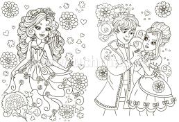 Книжка-раскраска "Волшебные принцессы": для детей 5-8 лет — интернет-магазин УчМаг