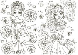 Книжка-раскраска "Волшебные принцессы": для детей 5-8 лет — интернет-магазин УчМаг