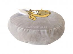 Подушка круглая мягконабивная интерьерная "Бычок" — интернет-магазин УчМаг