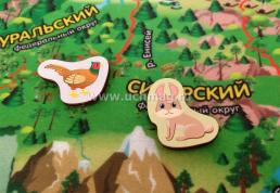 Учим материки: Моя Россия - игровая обучающая фетр-карта — интернет-магазин УчМаг