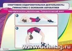 Плакат "Гимнастический мост - акробатическое упражнение": Формат А4 — интернет-магазин УчМаг