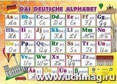 Учебный плакат "Немецкий алфавит": Формат А2 — интернет-магазин УчМаг